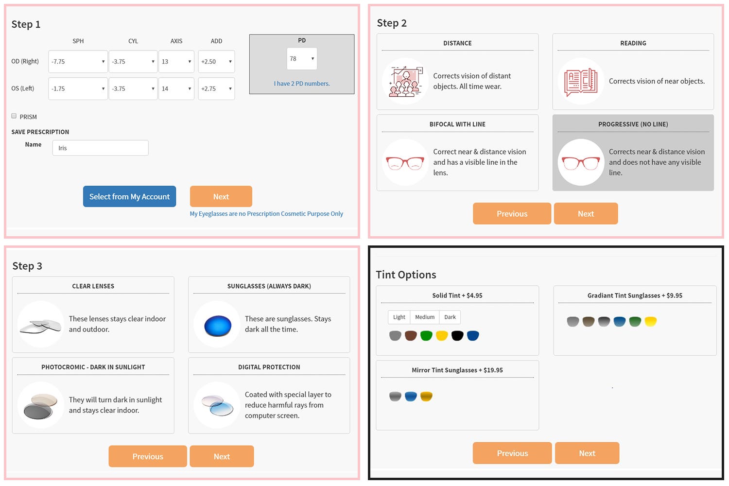 Prescription Online and Sunglasses Tinting